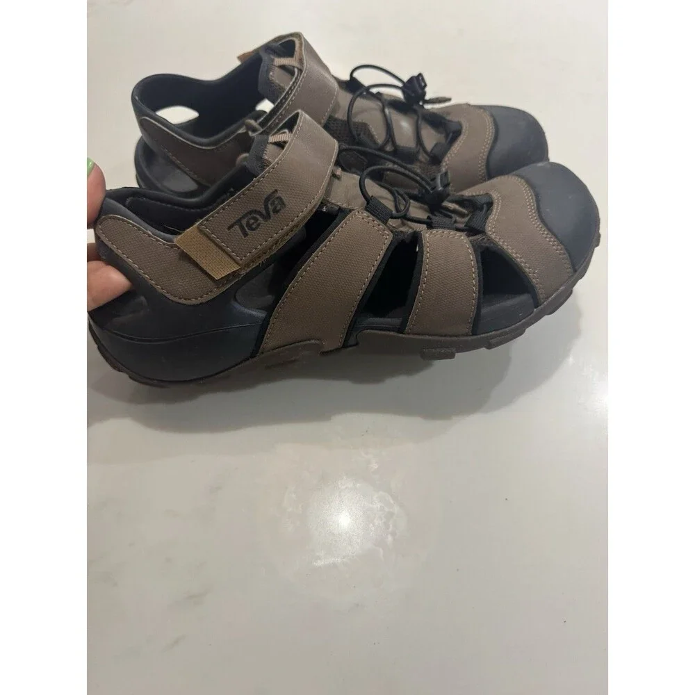 TEVA Men’s Size 10 Brown Flintwood Sport Water Shoes Sandals Hike Fish Beach